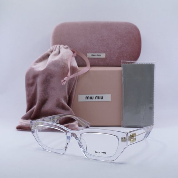 🕶️ New Miu Miu MU03XV 2AZ1O1 53mm Eyeglasses - Transparent Frame
